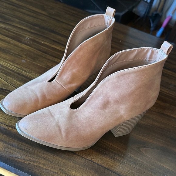 Qupid Shoes - Qupid Brown Heeled Ankle Boots